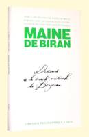 Oeuvres / Maine de Biran., 5, Discours à la société médicale de Bergerac, Œuvres, tome V