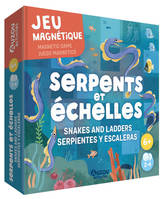 Serpents et échelles : jeu magnétique. Snakes and ladders : magnetic game. Serpientes y escaleras : juego magnetico