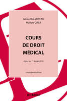 Cours de droit médical 5e édition