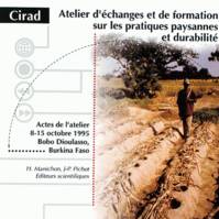 Atelier d'échanges et de formation sur les pratiques paysannes et durabilité