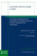 Les femmes chefs de ménage au Bénin, Une analyse exploratoire de la composition des ménages à partir des données
individuelles d'un recensement
