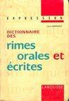 Dictionnaire des rimes orales et écrites