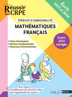 Mathématiques Français admissibilité écrit - Concours 2023 et 2024