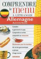 Comprendre le menu à l'étranger : Allemagne, Autriche, Suisse