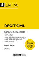 Droit civil, Épreuve de spécialité