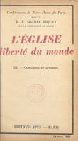 L'Église, liberté du monde (3). Conscience et autorité