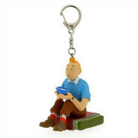 porte cles pvc tintin assis tibet