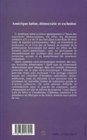 Amérique Latine, Démocratie et exclusion