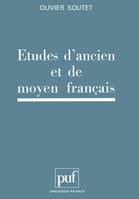 Études d'ancien et de moyen français