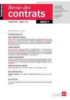 Revue des Contrats N°1-2022