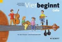 Vier beginnt, Streicherklassenunterricht in der Grundschule. strings.