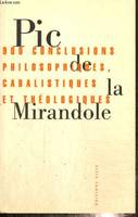 900 conclusions philosophiques, cabalistiques et théologiques