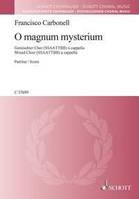 O magnum mysterium, mixed choir (SSAATTBB) a cappella. Partition de chœur.