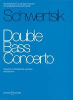 Double Bass Concerto, Ein empfindsames Konzert. op. 56. double bass and orchestra. Réduction pour piano avec partie soliste.