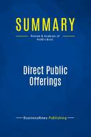 Summary: Direct Public Offerings, Review and Analysis of Field's Book