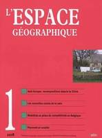 L'Espace géographique 2018-1