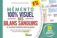 Mémento 100% visuel des bilans sanguins et autres examens biologiques IFSI, 150 fiches colorées pour mémoriser facilement tous les examens biologiques, utiles pour réviser et en stage