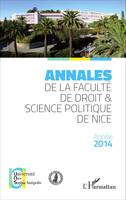 Annales de la faculté de droit et science politique de Nice, Année 2014