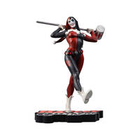 STATUETTE HARLEY QUINN RED, WHITE AND BLACK BY STJEPAN SEJIC