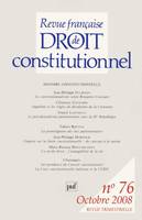 Revue française de droit constitutionnel 2008...