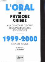 Crus 1999-2000 de physique-chimie, oral, exercices résolus