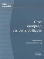 Droit européen des partis politiques