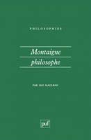 Montaigne philosophe