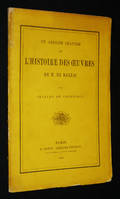 Un dernier chapitre de l'histoire des oeuvres de H. de Balzac