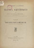Supplément à la notice sur les travaux scientifiques, Rapport sur les travaux effectués pendant les années 1930 et 1931 dans le laboratoire de cet établissement