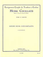 Douze Duos Concertants (12), Enseignement Complet du Trombone à Coulisse par Henri Couillaud