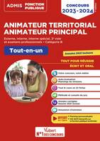 Concours Animateur territorial et Animateur principal - Catégorie B - Concours 2023-2024, Externe, interne, interne spécial, 3e voie et examens professionnels - Concours 2023-2024