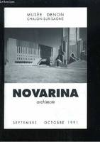 Novarina, architecte. Exposition de Septembre à Octobre 1991