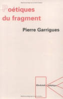 Poétiques du fragment