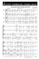 Hosianna dem Sohne Davids, (Matthew 21,9). mixed choir (SATB). Partition de chœur.