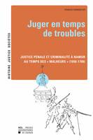 Juger en temps de troubles, Justice pénale et criminalité à Namur au temps des « Malheurs » (1650-1700)
