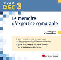 DCG, 3, Le mémoire d'expertise comptable, [réussir votre mémoire et sa soutenance]