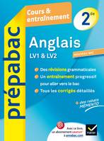 Anglais 2de LV1 et LV2 - Prépabac Cours & entraînement, Cours, méthodes et exercices - Seconde