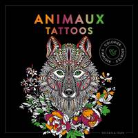 Animaux Tattoos, 24 images à colorier et à encadrer !