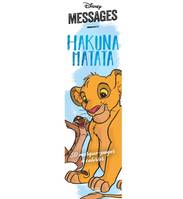 Marque-pages Messages Disney Hakuna Matata - 50 marque-pages à colorier, 40 marque-pages à colorier