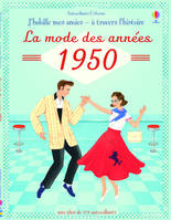 J'habille mes amies - à travers l'Histoire - La mode des années 1950 - Autocollants Usborne