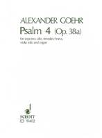 Psalm IV, op. 38a. soloists (SA), female choir, viola and organ. Partition.