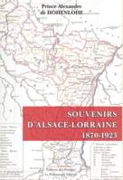 Souvenirs d'Alsace-Lorraine 1870-1923