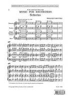 Scherzo, 4 recorders (SATB). Partition d'exécution.