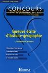 Epreuve écrite d'histoire-géographie, Composante mineure