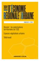 Revue d'économie régionale et urbaine Nº1/2022 Varia, Varia