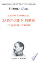 LECTURES D'ANABASE DE SAINT-JOHN PERSE