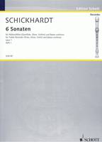 6 Sonatas, op. 1. treble recorder and basso continuo; cello (viola da gamba) ad libitum.