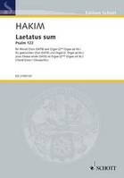 Laetatus sum, Psalm 122. mixed choir (SATB) and organ (2. organ ad libitum). Partition.