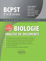 Biologie - Analyse de documents - BCPST 1re et 2e années