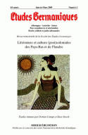 Études germaniques - N°1/2009, Littérature et culture (post)coloniales des Pays-Bas et de Flandre